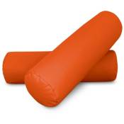 Coussin cylindrique 50x15 Orange PACK 2 UNITÉS 50x15