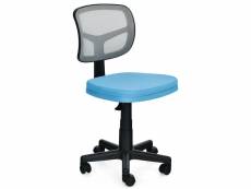 Giantex chaise de bureau à roulettes sans accoudoirs