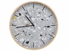 Horloge murale effet pierre grise ø 31 cm gordola 235171