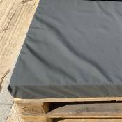 Housse d'assisse pour salon palette tissus ultra résistant - Anthracite - 80 x 120 x 10 cm