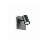 Ideal Lux - Applique murale Noire spot 1 ampoule -