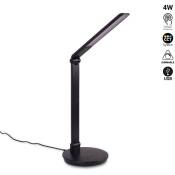 Lampe de bureau led avec usb - Dimmable - cct - 4W - Noir - Noir