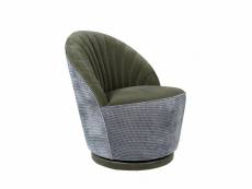 Madison - fauteuil en velours vert