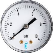 Manomètre axial 10 bar - Distrilabo