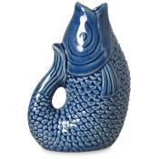 Opjet - Vase Ceramic Poisson Petit Modèle Bleu - Bleu