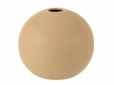 Paris prix - vase design "boule céramique" 18cm beige