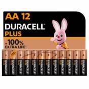 Pile alcaline Duracell Plus AA LR6 lot de 12