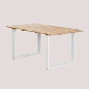 Sklum - Table de jardin rectangulaire en bois (160x90
