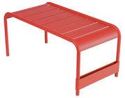 Table basse Luxembourg / Banc - L 86 cm - Fermob rouge en métal