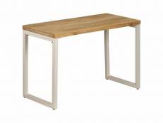 Table de salon salle à manger design 115 cm bois de