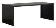 Table rectangulaire Big Irony Desk /160 x 75 cm - Zeus noir en métal