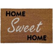 Tapis coco 10 'Home Sweet Home' - 40x60 cm - Naturelle