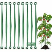 Vert) Lot de 30 bras de tuteurage pour cage à tomates