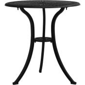 Vidaxl - Table de jardin Noir 62x62x65 cm Aluminium coulé