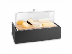 Vitrine buffet à fromage cubic® 57 x 37 cm - pujadas - - dm laquée et inox 570x370x310mm