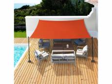 Voile d'ombrage rectangulaire 4x6 m terracotta