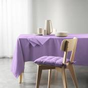 1001kdo - Nappe rectangle coton recycle 140 x 240 cm Grand mistral lilas
