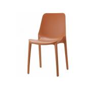 2 chaises design Ginevra pour intérieur ou extérieur - Scab - Marron