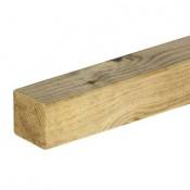 Catral - Poteaux en bois carrés 9 x 9 cm - Différentes longueurs 80 cm