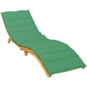 Coussin de chaise longue Vert 200x60x3 cm Tissu - Inlife