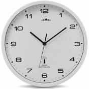 Deuba - Horloge Murale blanche radio pilotée changement