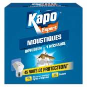 Diffuseur anti-moustiques liquide + 1 recharge Kapo Expert
