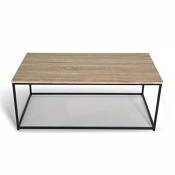 IDMarket - Table Basse Detroit 113 cm Design Industriel