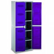 Meuble multi-usages 4 étagères System - Violet