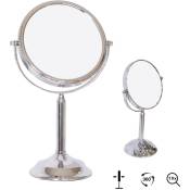 Miroir cosmétique Miroir grossissant Miroir de maquillage Miroir de rasage 10Fach Stand