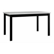 Mobilier1 - Table Victorville 126, Blanc, 76x80x140cm,