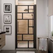 Porte de douche pivotante 90 cm NewStyle Schulte style verrière atelier verre de sécurité anticalcaire