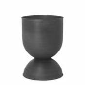 Pot de fleurs Hourglass Mediuml / Métal - Ø 41 x H 59 cm - Ferm Living noir en métal