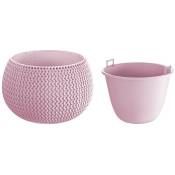 Prosperplast - Splofy Bowl pot rond en plastique avec récipient de couleur violette 23,9 (l) x 23,9 (l) x 16,1 (h) cm