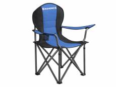 Songmics chaise de camping pliante, chaise pliante, assise confortable avec rembourrage en mousse, avec porte-bouteilles, charge maximale gcb06bu chai