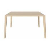 Table en chêne massif huilé pigmenté blanc 130 x 130 cm Graceful - Bolia