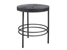 Table ronde d'appoint marbre 50cm midnight 1199
