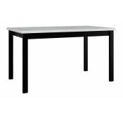 Table Victorville 126, Blanc, 76x80x140cm, Allongement, Stratifié, Bois, Partiellement assemblé - Blanc