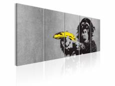 Tableau monkey and banana - 225 x 90 cm -pegane-