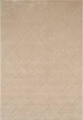 Tapis beige motif géométrique- 120x160