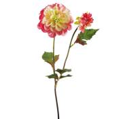 Tige de dahlia artficielle rose H50