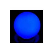 Trade Shop Traesio - 1w Wisdom Led Miniglobe E27 Bulb In Cold Warm Green Blue Red Colors -bleu- - Bleu