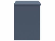 Vidaxl table de chevet gris clair 35x30x40 cm bois de pin massif 322225