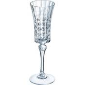 6 flûtes à champagne 15cl Lady Diamond - Cristal d'Arques - Verre ultra transparent au design vintage Cristal Look