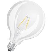 Ampoule à LED Osram, formulaire de balle classique, remplacement de 25 watts, E27, G125, 2700 Kelvin, blanc chaud, verre transparent, pack unique