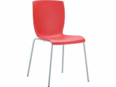 Chaise de jardin design mio , rouge