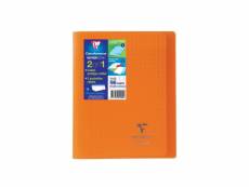 Clairefontaine cahier piqûre koverbook - 96 pages - 17 x 22 cm - 90 g - orange