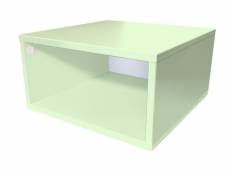 Cube de rangement bois 50x50 cm 50x50 vert pastel CUBE50-VP