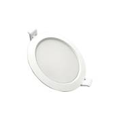 Downlight Dalle led Plate Ronde blanc 10W Ø115mm -