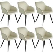 Ensemble de 6 chaises en cuir synthétique résistant