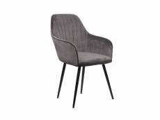 Fauteuil teo gris anthracite